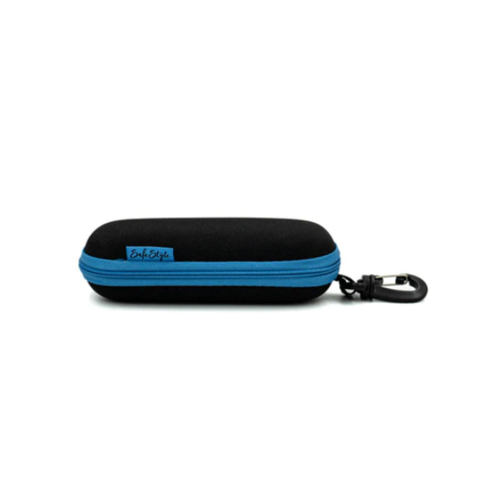 SafeStyle SHCB100 Hard Glasses Case with Hang Clip Blue