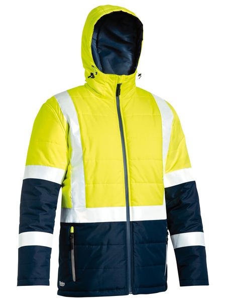 Bisley BJ6929HT Taped Hi-vis Puffer Jacket