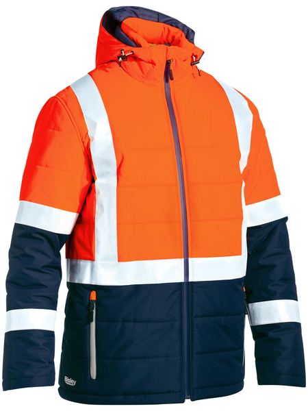 Bisley BJ6929HT Taped Hi-vis Puffer Jacket