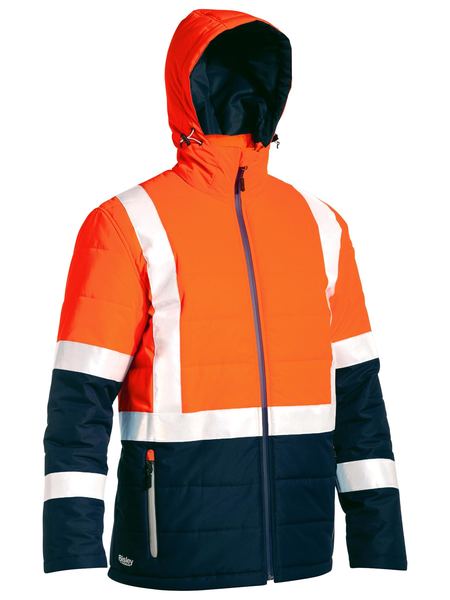 Bisley BJ6929HT Taped Hi-vis Puffer Jacket