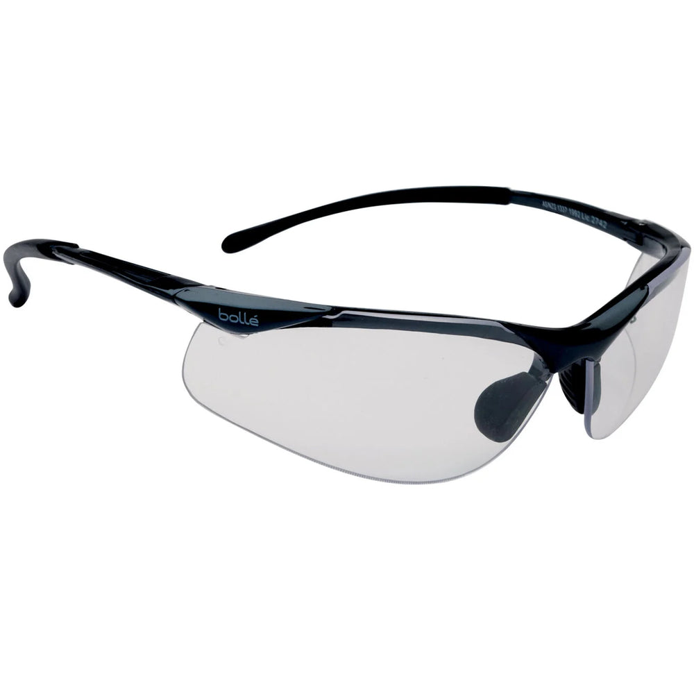 Bolle 1615501 CONTOUR Dark Gun Frame PLATINUM AS/AF Clear Lens