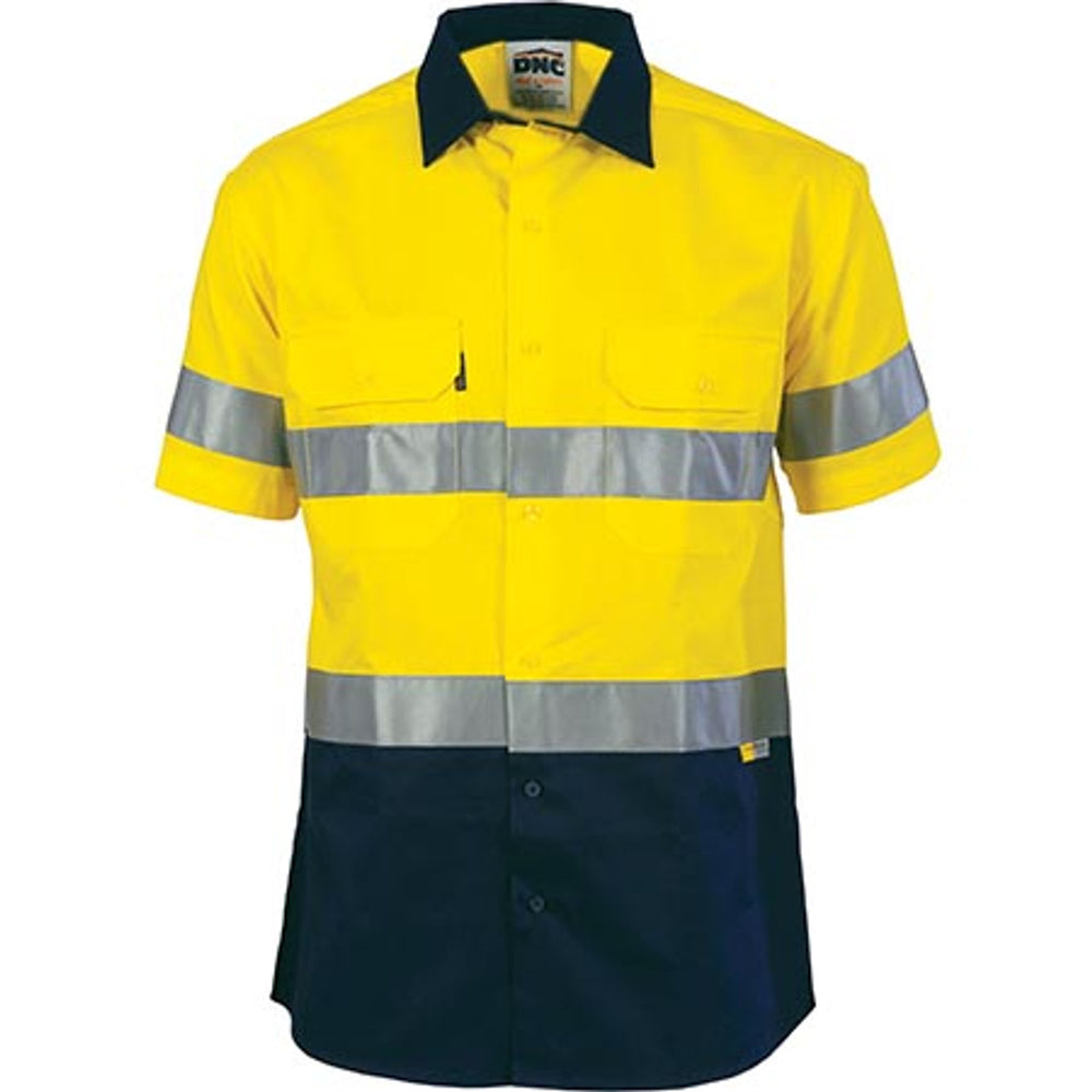 DNC 3887 Hi-Vis Cool Breeze Cotton Shirt w/ 3M R/Tape SS