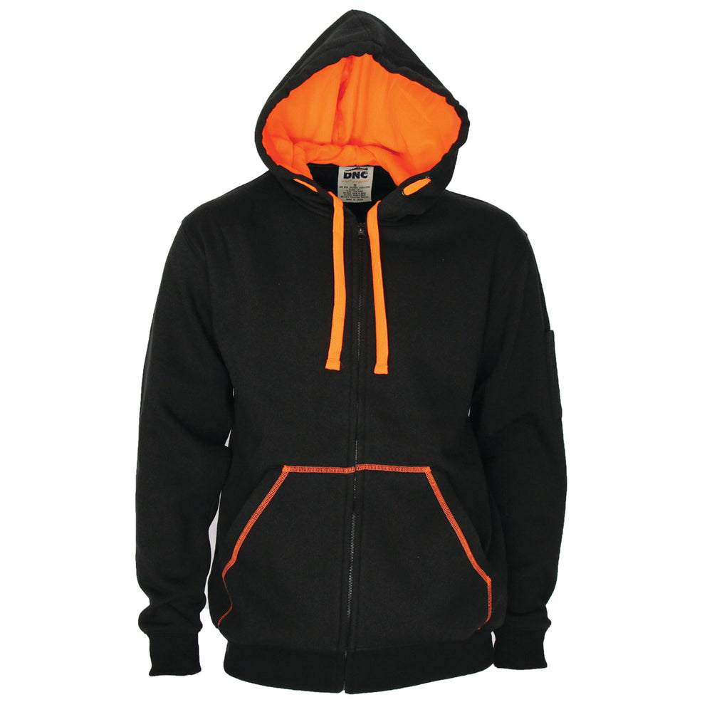 DNC 5424 Full Zip Super Brushed Fleece Hoodie