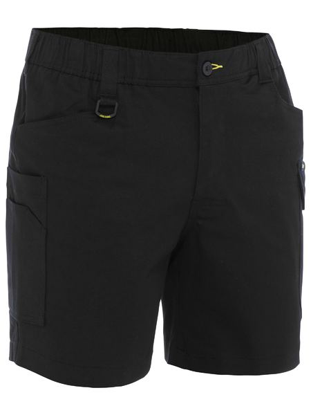 BISLEY BSHC1018 STRETCH COTTON ELASTIC WAIST CARGO SHORT