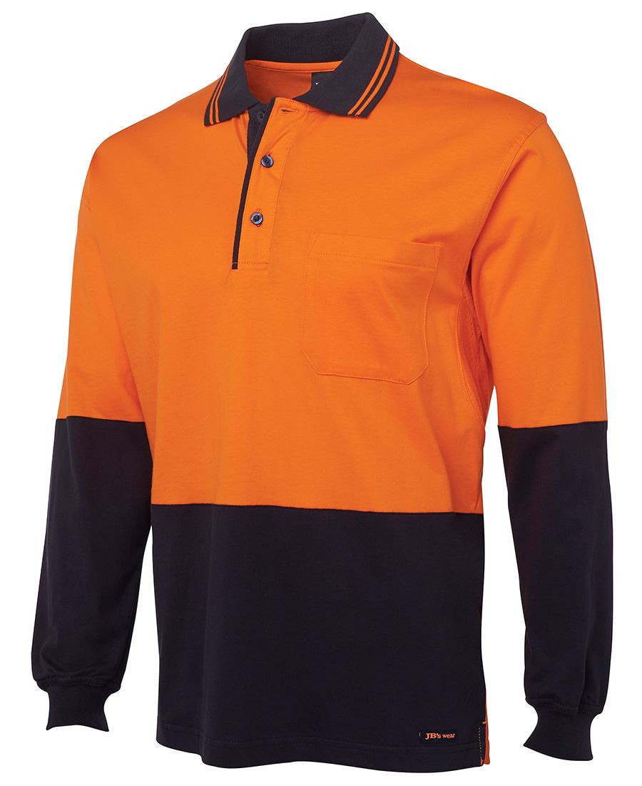 JB's 6CPHL Hi-Vis LS Cotton Polo