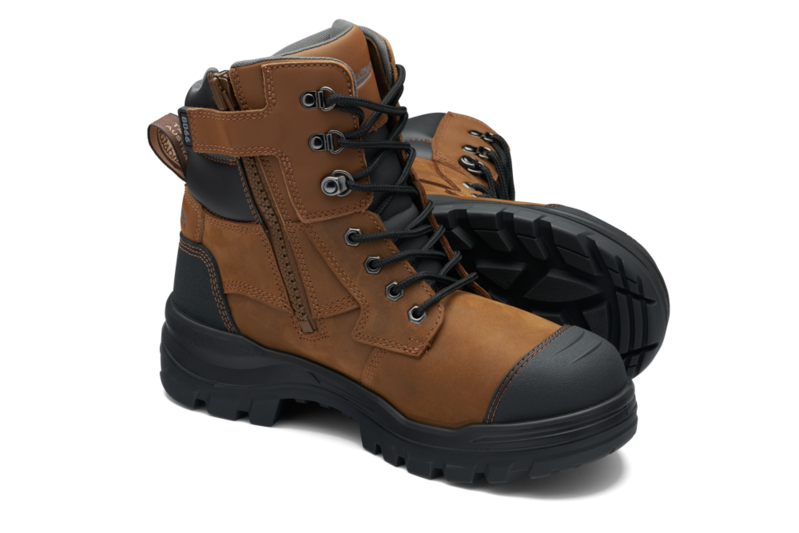 Blundstone 8066 Rotoflex Saddle Brown Zip Sided 150mm Height