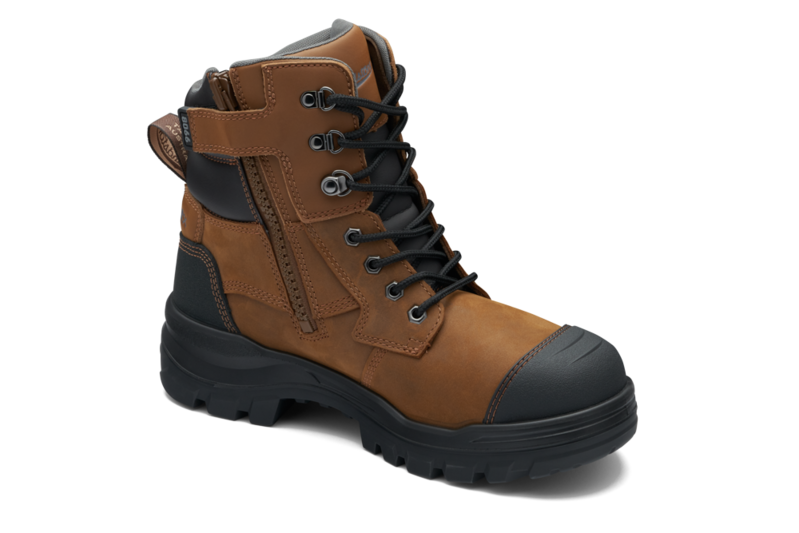 Blundstone 8066 Rotoflex Saddle Brown Zip Sided 150mm Height