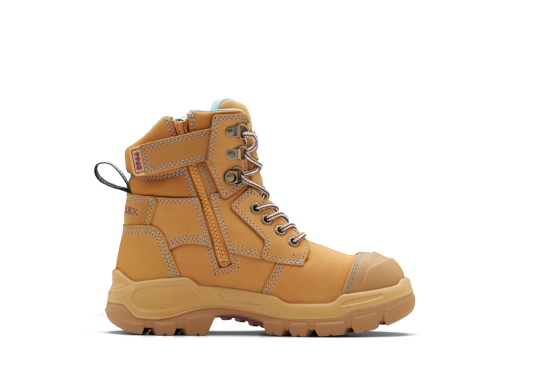 Blundstone 9960 Womens Rotoflex Wheat Nuback Zip Sided 150mm