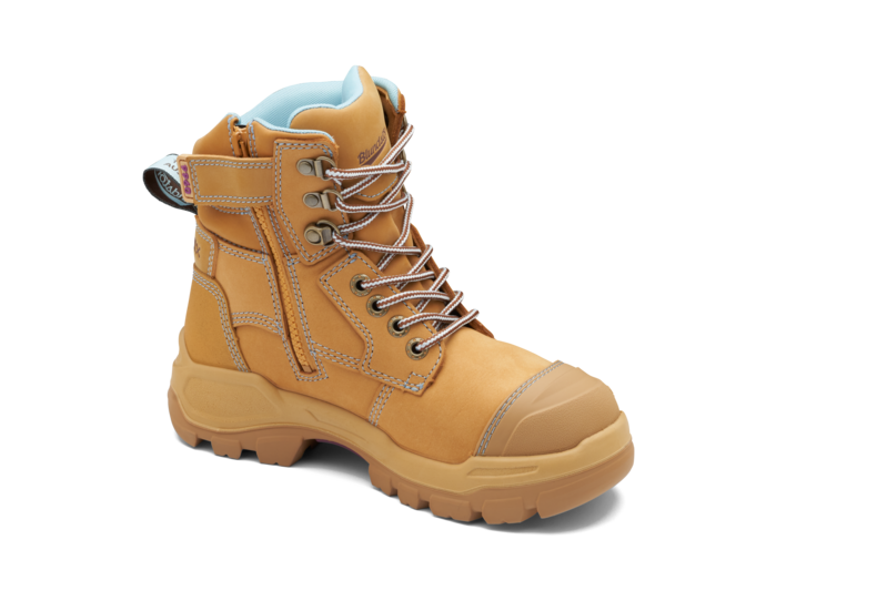 Blundstone 9960 Womens Rotoflex Wheat Nuback Zip Sided 150mm