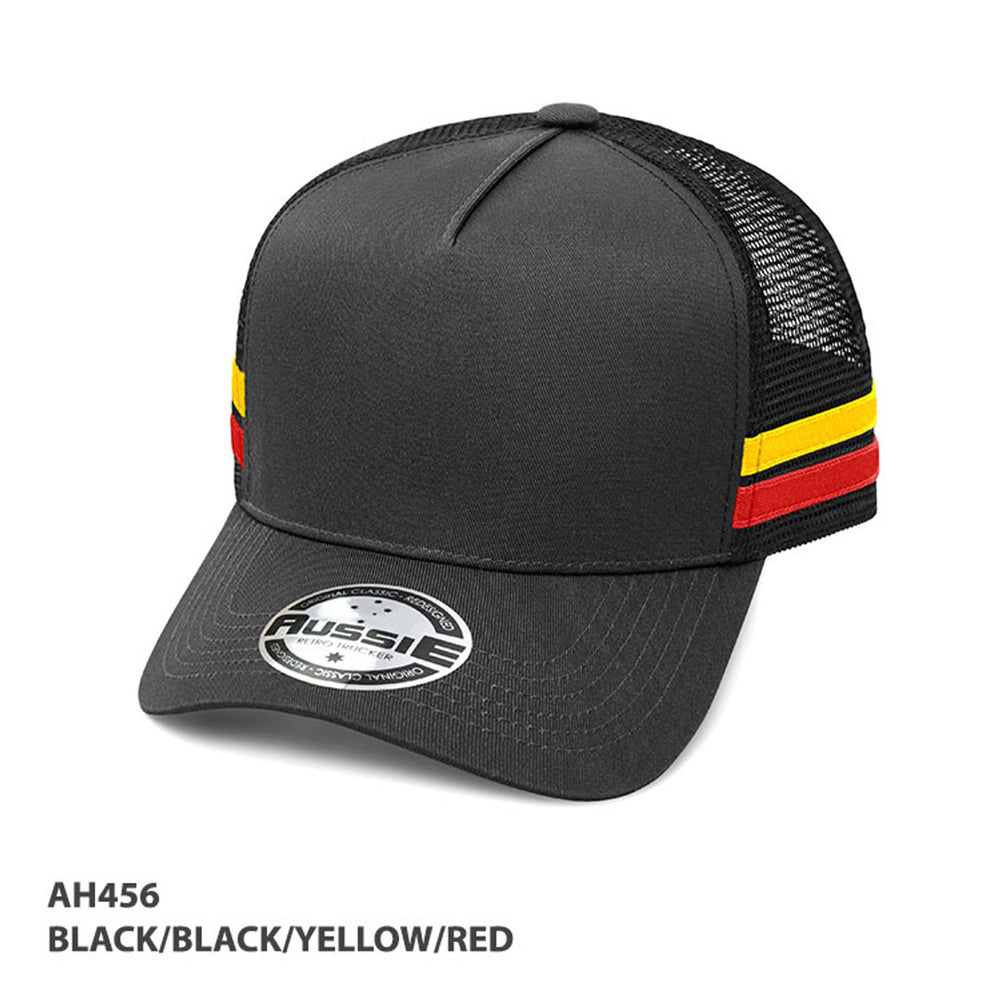 Grace Collection AH456 Striped Trucker Cap