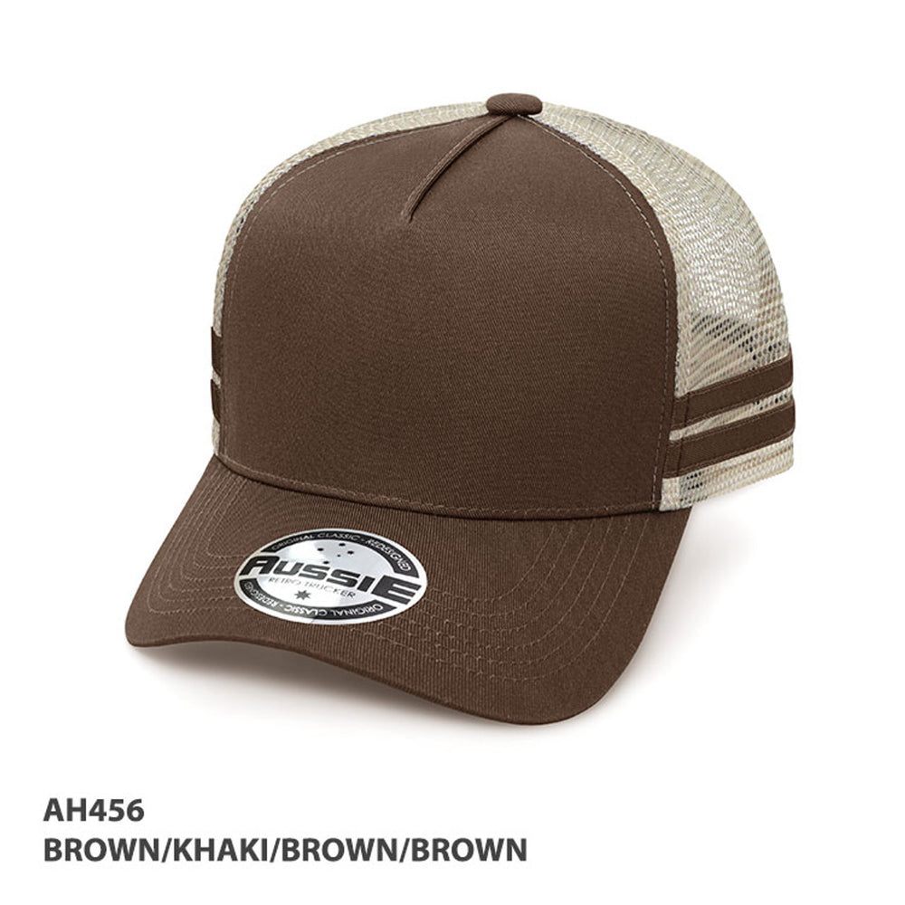 Grace Collection AH456 Striped Trucker Cap