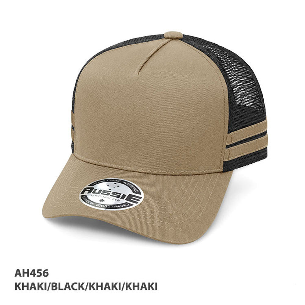 Grace Collection AH456 Striped Trucker Cap