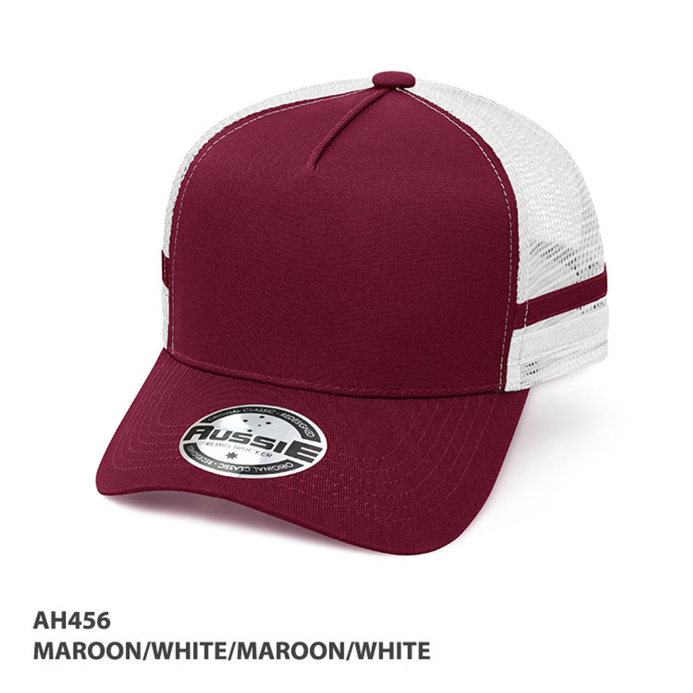 Grace Collection AH456 Striped Trucker Cap