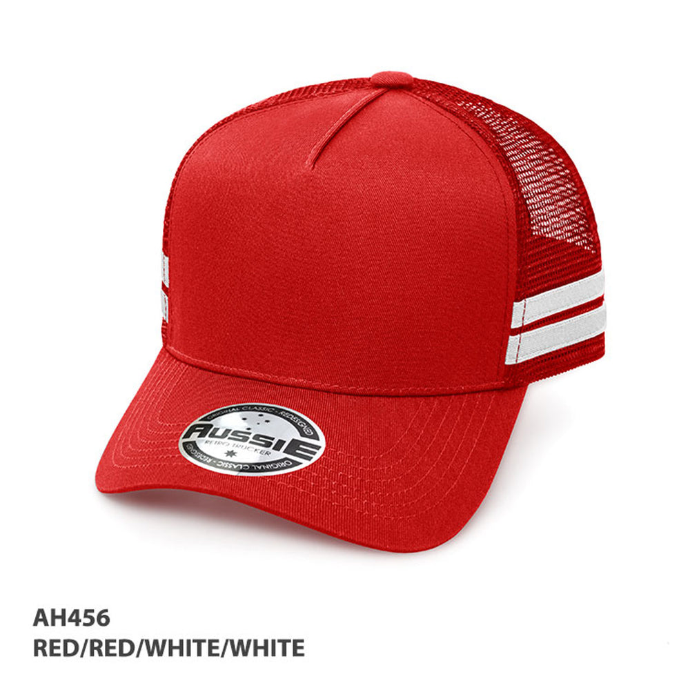 Grace Collection AH456 Striped Trucker Cap