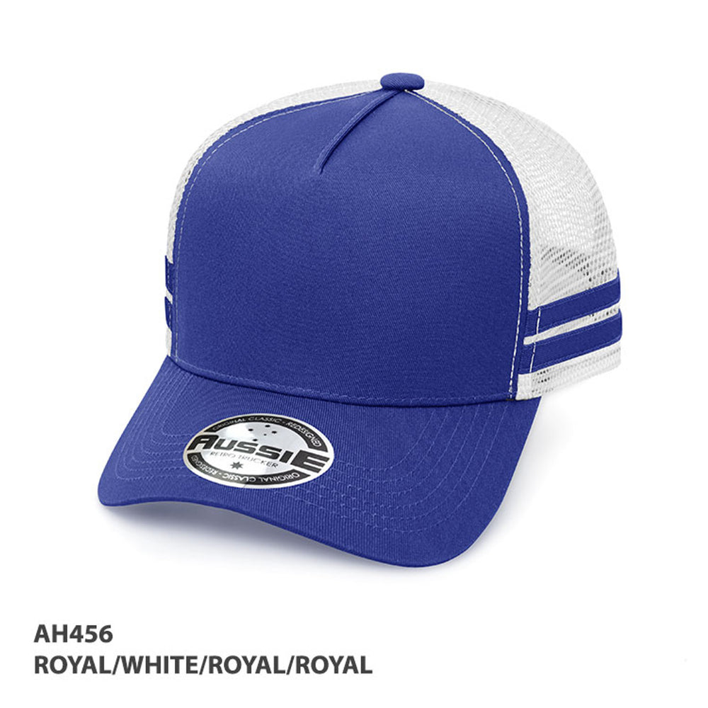 Grace Collection AH456 Striped Trucker Cap