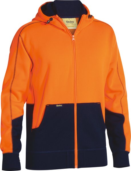 Bisley BK6819T Taped Hi Vis Fleece Hoodie