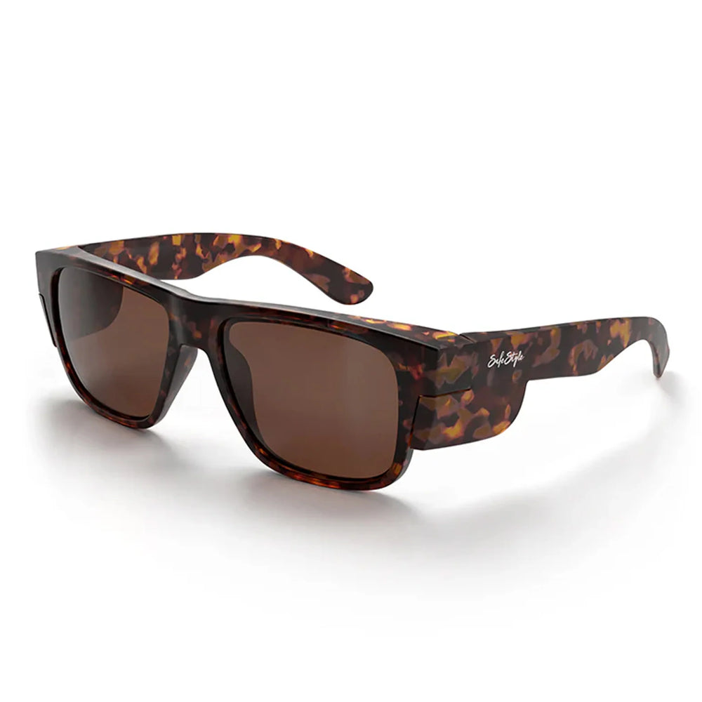 SafeStyle FMTBRP100 Fusions Polarised Brown Tint Glasses Tortiseshell Frame