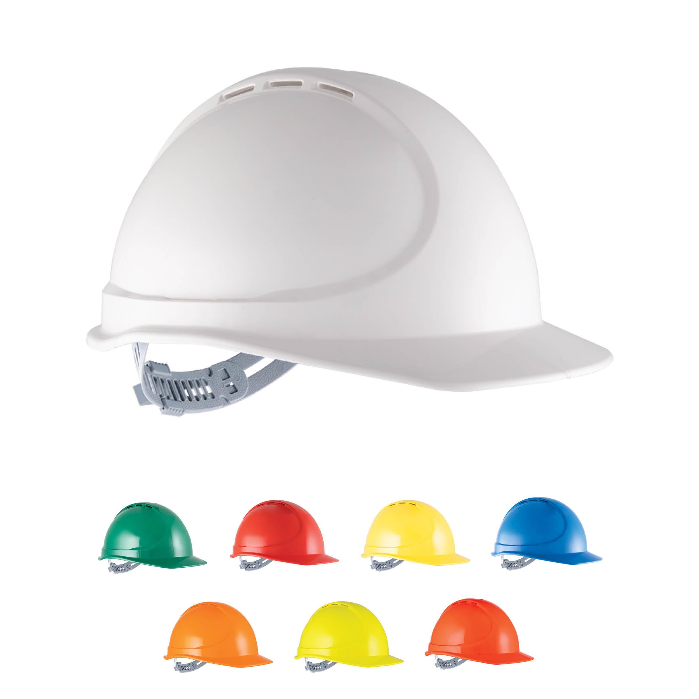 Force 360 HPFPRGTE03 Essential Type 1 ABS Vented Hard Hat w/ Slide Lock Harness