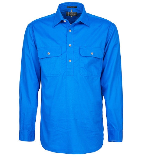 Ritemate RM200CF Men's Pilbara Closed Front LS Shirt II