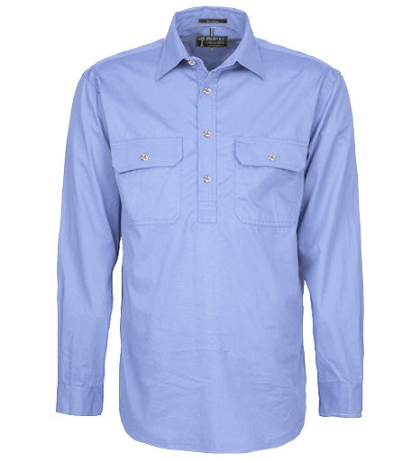 Ritemate RM200CF Men's Pilbara Closed Front LS Shirt II