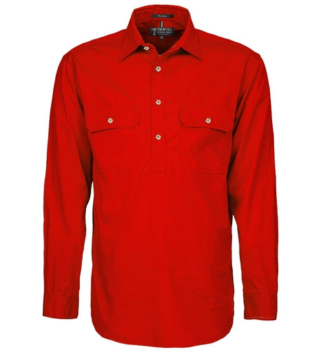 Ritemate RM200CF Men's Pilbara Closed Front LS Shirt II