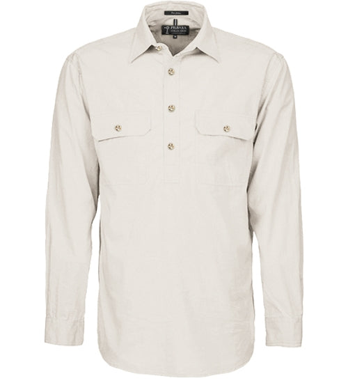 Ritemate RM200CF Men's Pilbara Closed Front LS Shirt III