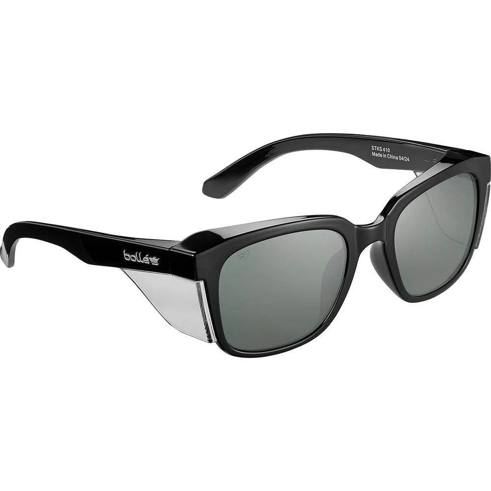 Bolle STK41N50A STKS 410 Smoke Polarised PC Lens AS Black Gloss PC Temples/Frame