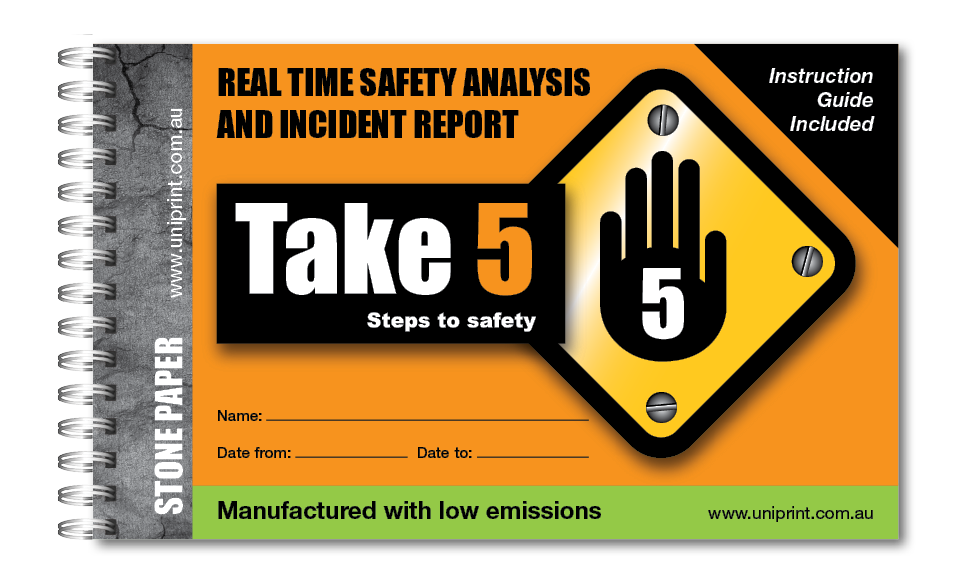 Take 5 UNI-610 Uniprint Safety Books