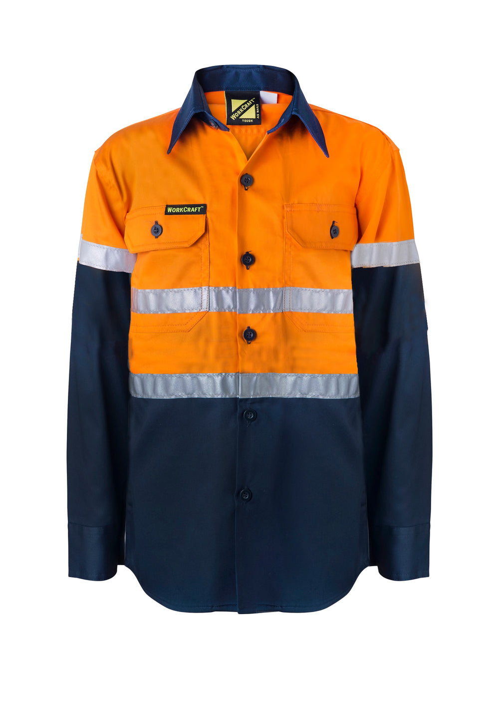 Work Craft WSK125 Kids Hi-Vis CSR Tape Shirt LS