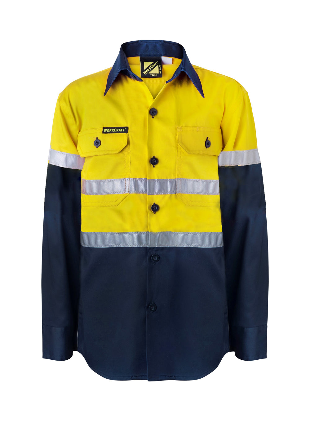 Work Craft WSK125 Kids Hi-Vis CSR Tape Shirt LS
