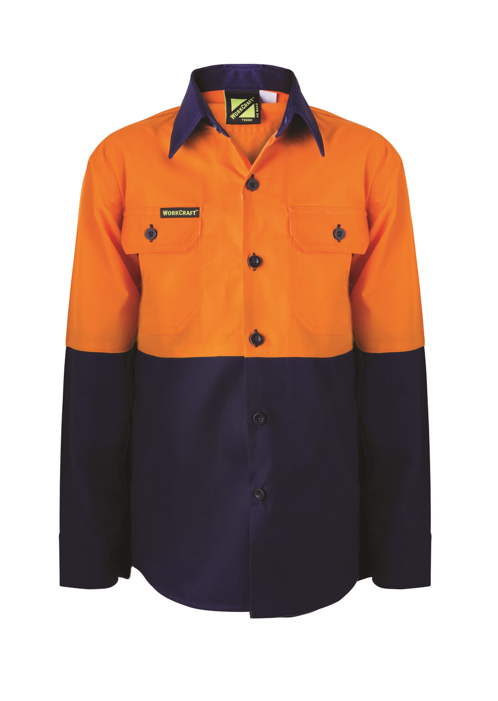 Workcraft WSK127 Kids Hi Vis Cotton Shirt LS
