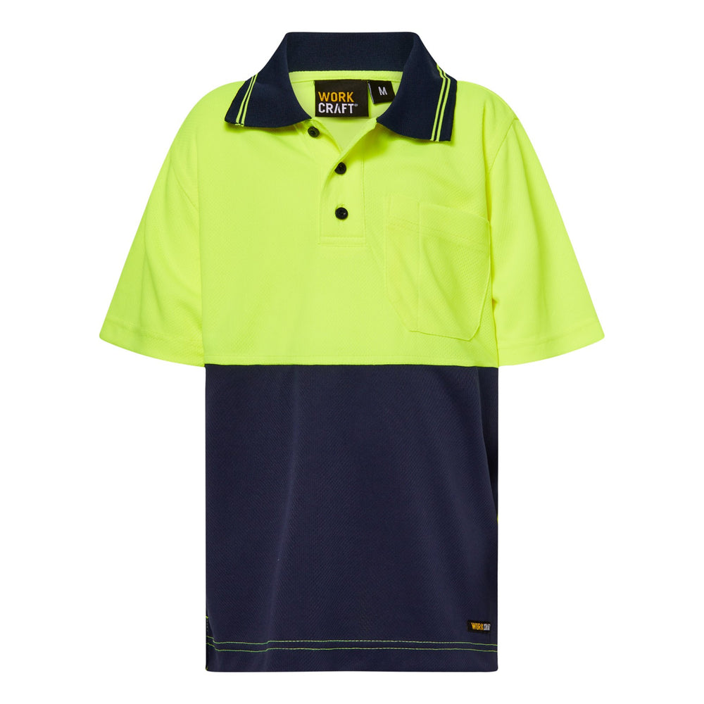 Work Craft WSPK20 Kids Micromesh Polo SS