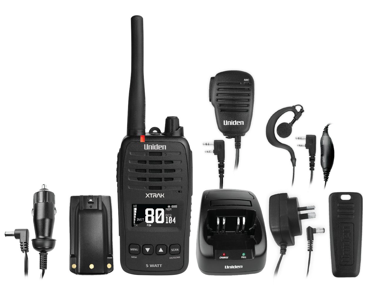 Uniden XTRACK50 5W UHF Handheld Radio