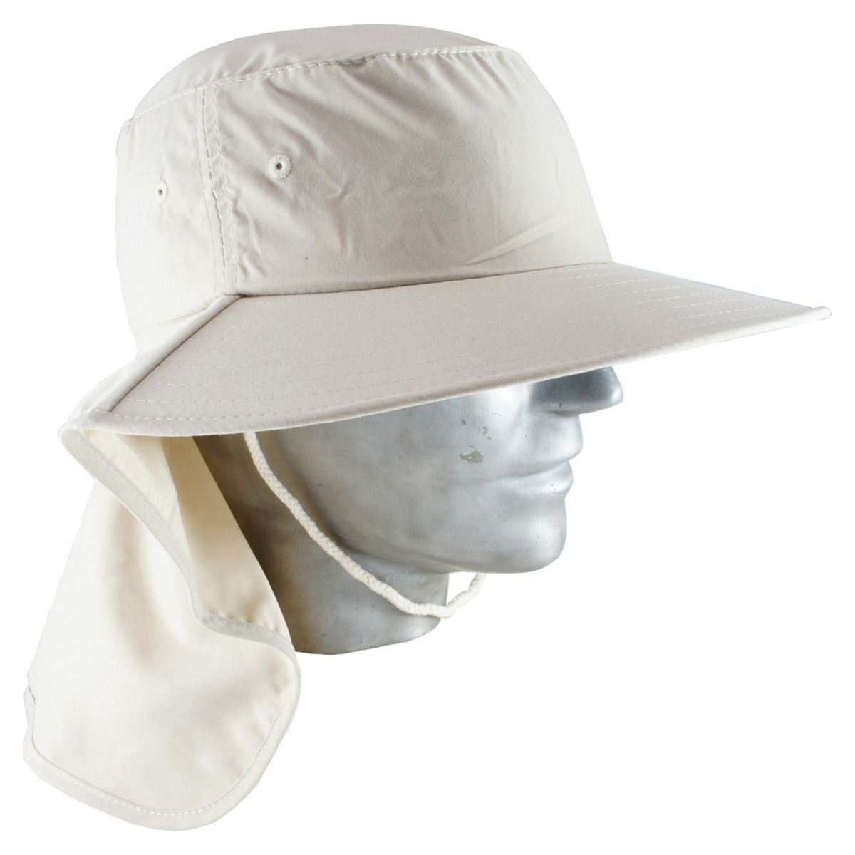 ASW H1258 Broad Brim Legionnaire Hat with Neck Flap - Khaki