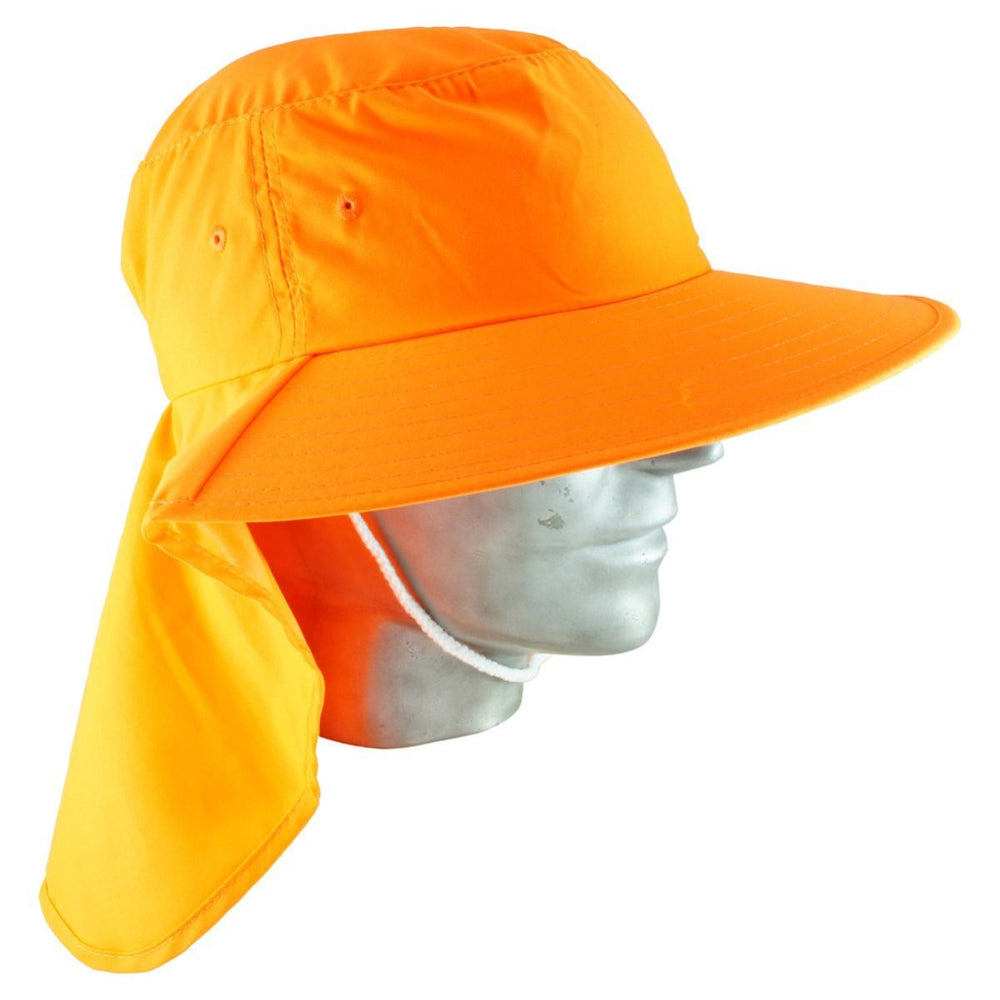ASW H1258 Broad Brim Legionnaire Hat with Neck Flap - Orange