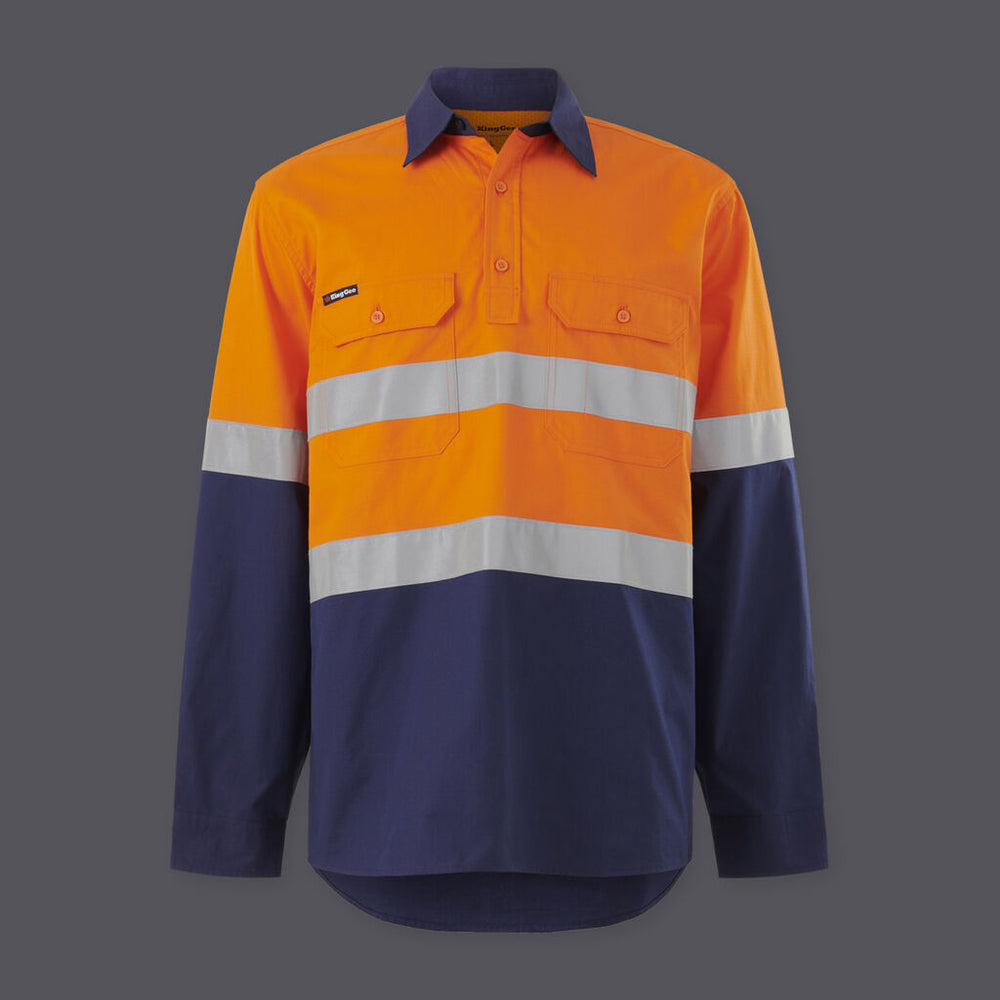 KingGee K54915 WC Vented Closed Front Shirt Taped