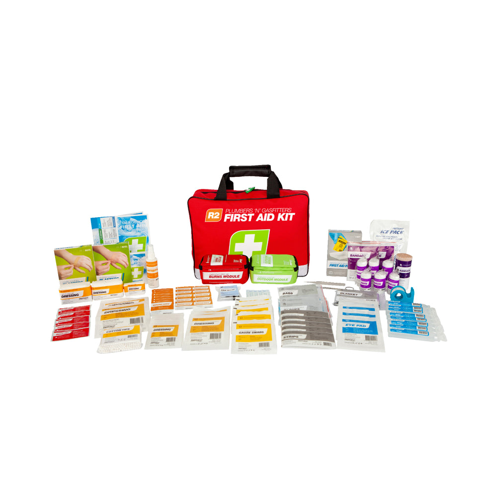 FastAid FAR2P30 R2 Plumbers & Gasfitters Soft Pack First Aid Kit
