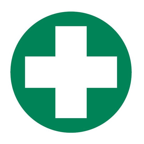 FastAid SE001G-SA Cross Only Decal 50mm 10pk