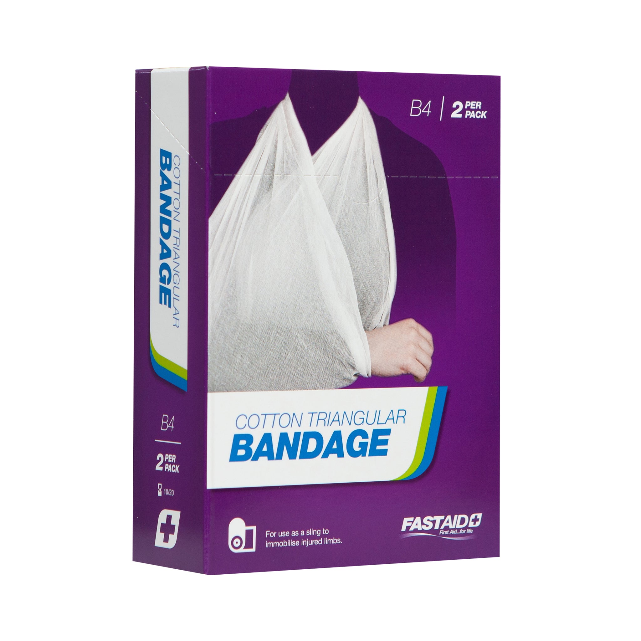 FastAid B4 Triangular Bandage Cotton 2pk — The Workwear Shed