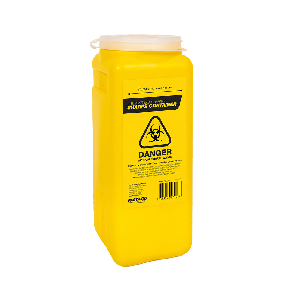 FastAid FSC018 1.8L Sharps Container