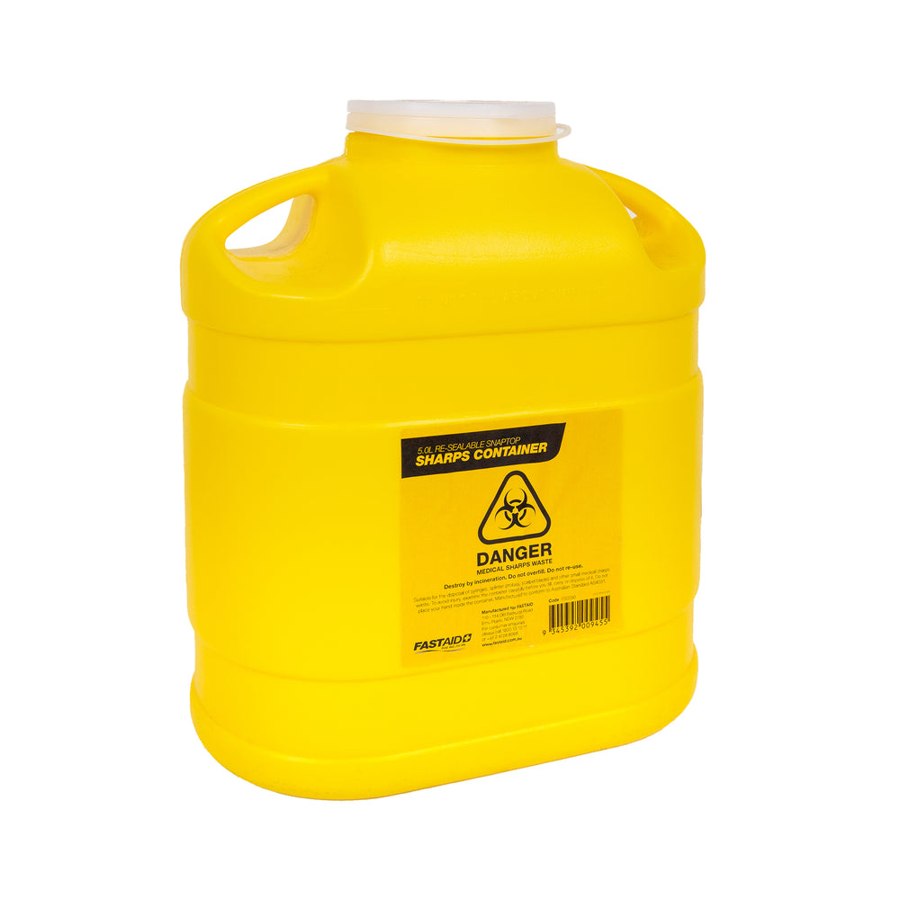 FastAid FSC050 5L Sharps Container