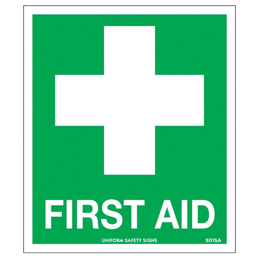 FastAid FL601X-SA First Aid Sticker 120 x 140mm 4pk
