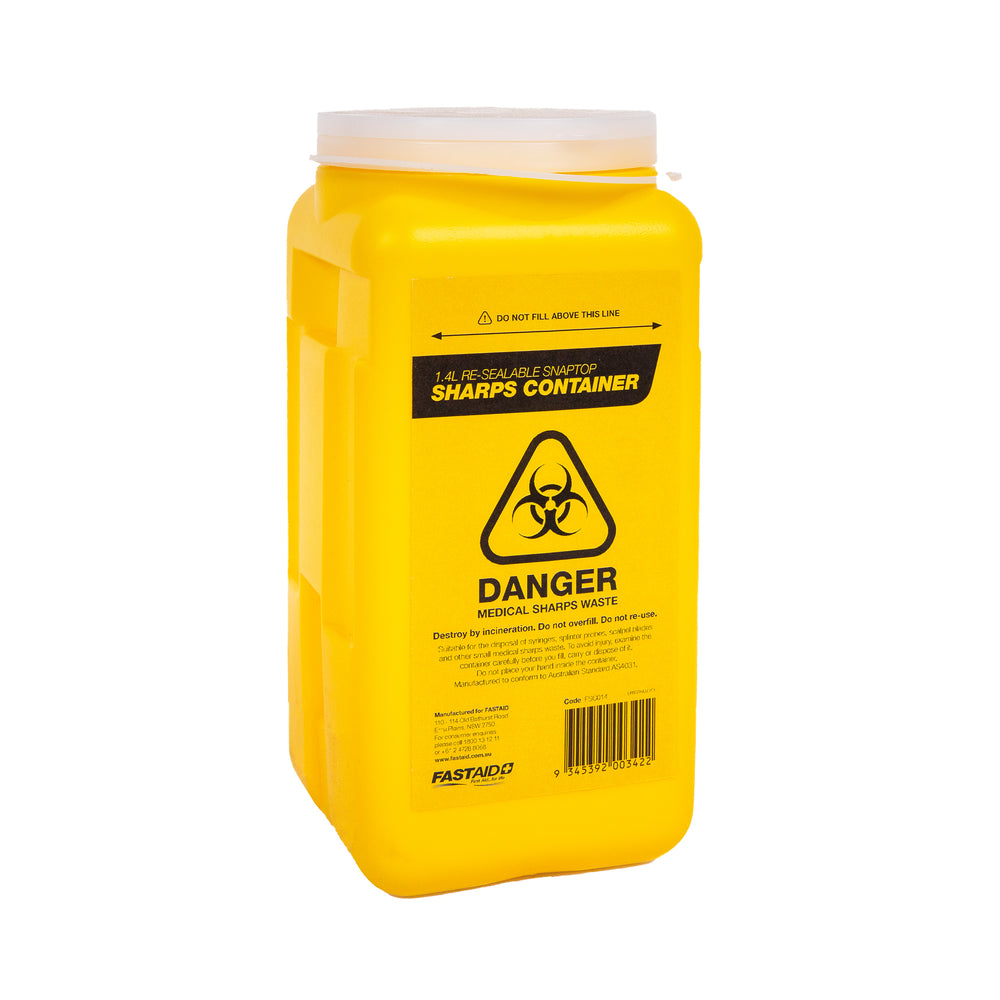 FastAid FSC014 1.4L Sharps Container