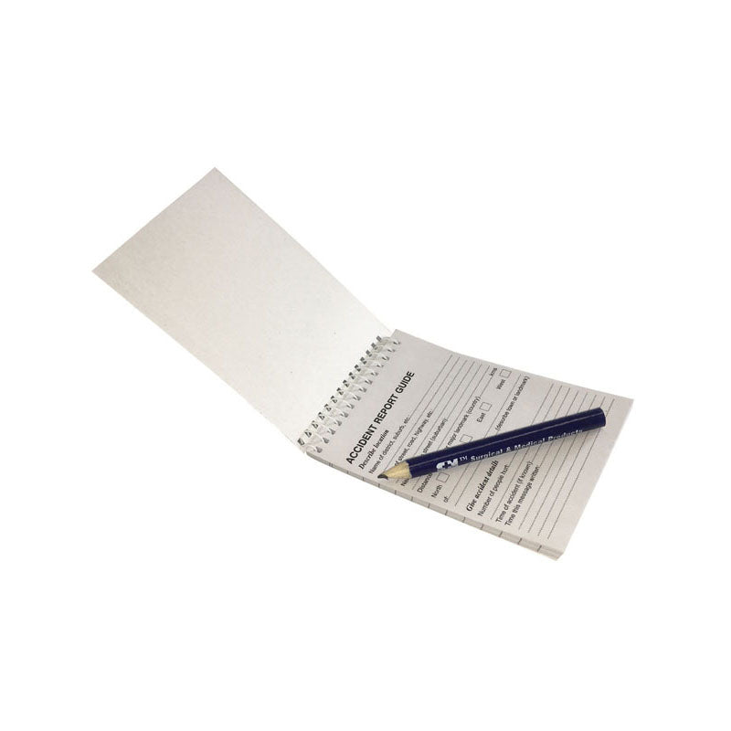 FastAid FRA901-A Accident Report Notebook With Pencil 20pk