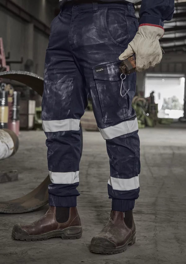 Syzmik ZP935 Mens Essential Stretch Taped Cargo Pant Cuffed