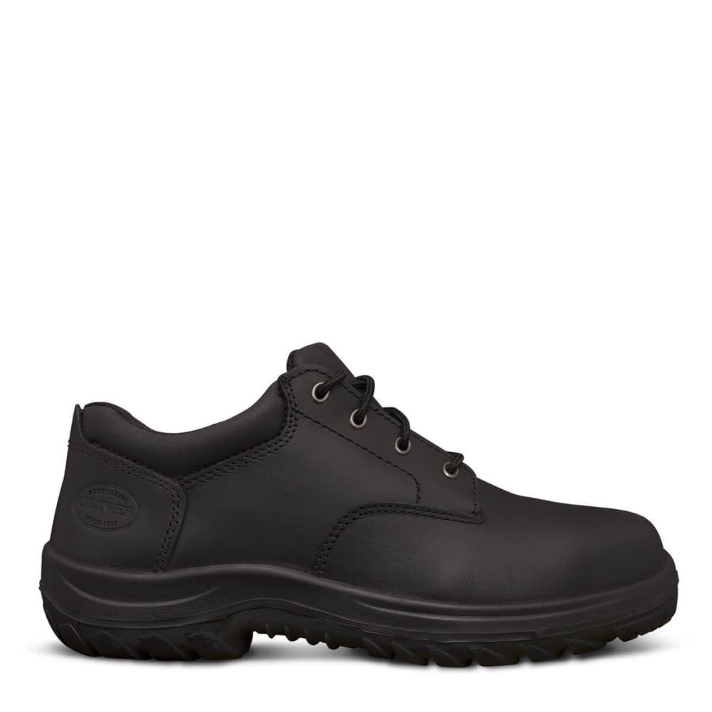 Oliver 34652 Black Lace-Up Derby Safety Shoe Black