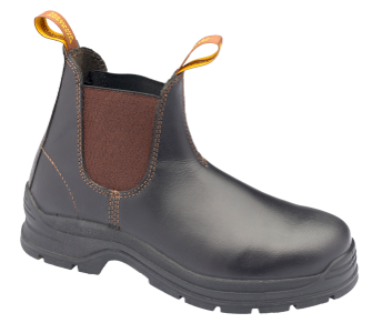 Blundstone 140 Brown Water Resistant Elastic Side Safety Boot