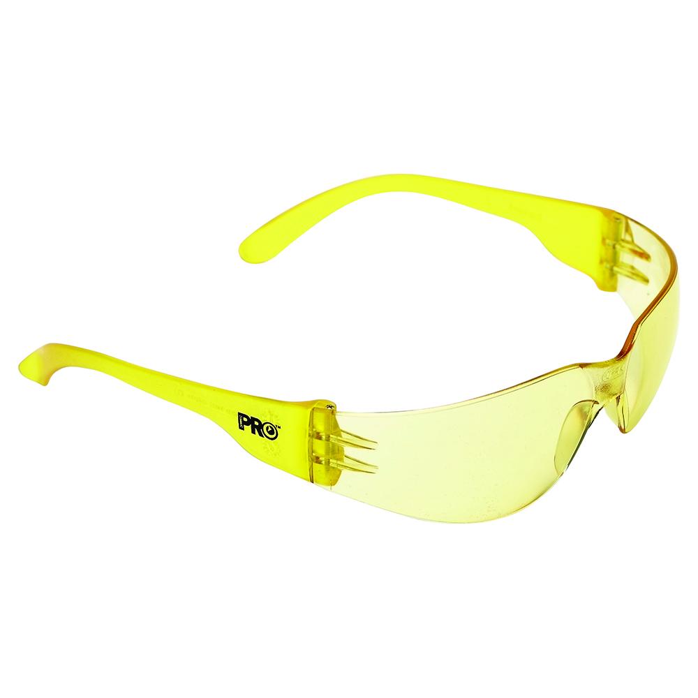 Pro Choice Safety Gear 1605 Tsunami Safety Glasses Amber Lens