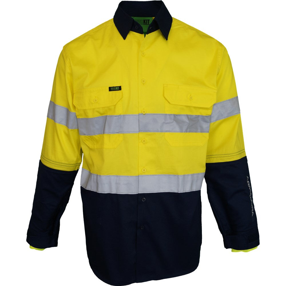 Workit 2613 Hi-vis Armadura Cut Protection Long Sleeve Taped Shirt