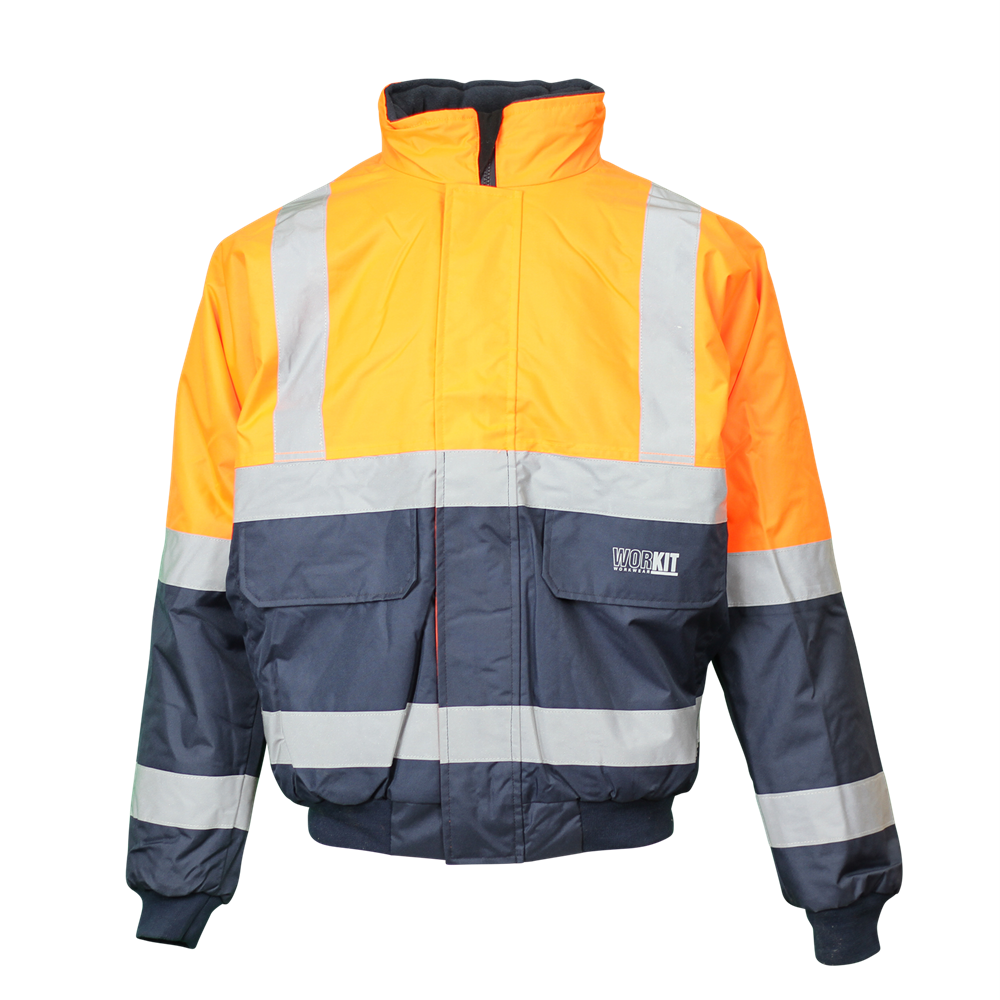 Workit 3003 Hi-vis 2 Tone Wet Weather Bomber Taped Jacket